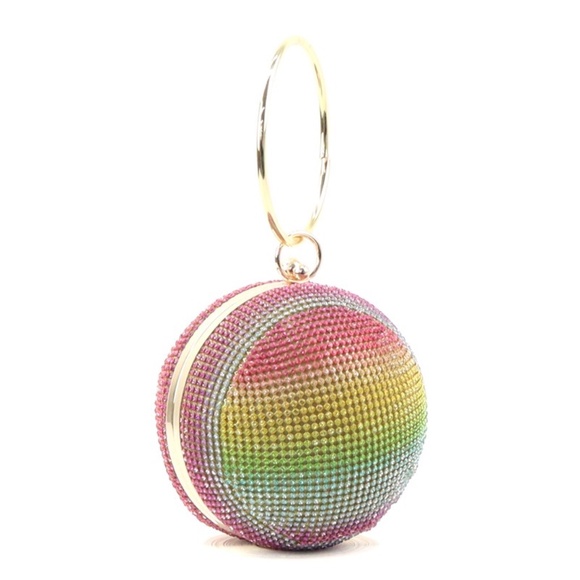 Fashion Rhinestone Ball Clutch Bag - Picture 2 of 4